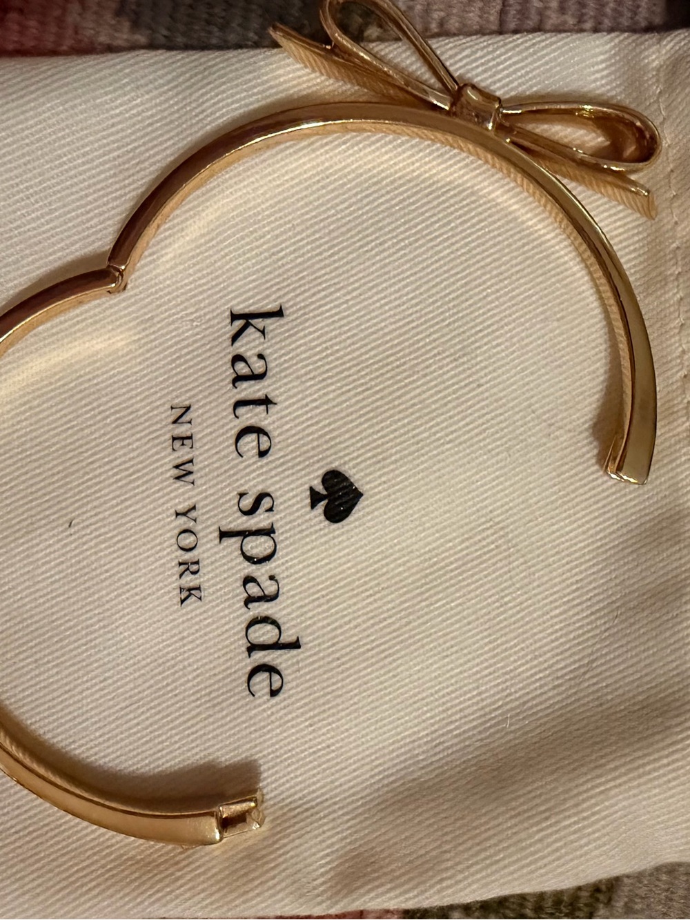 Kate Spade New York Gold Bow Bangle Bracelet - Picture 4 of 8
